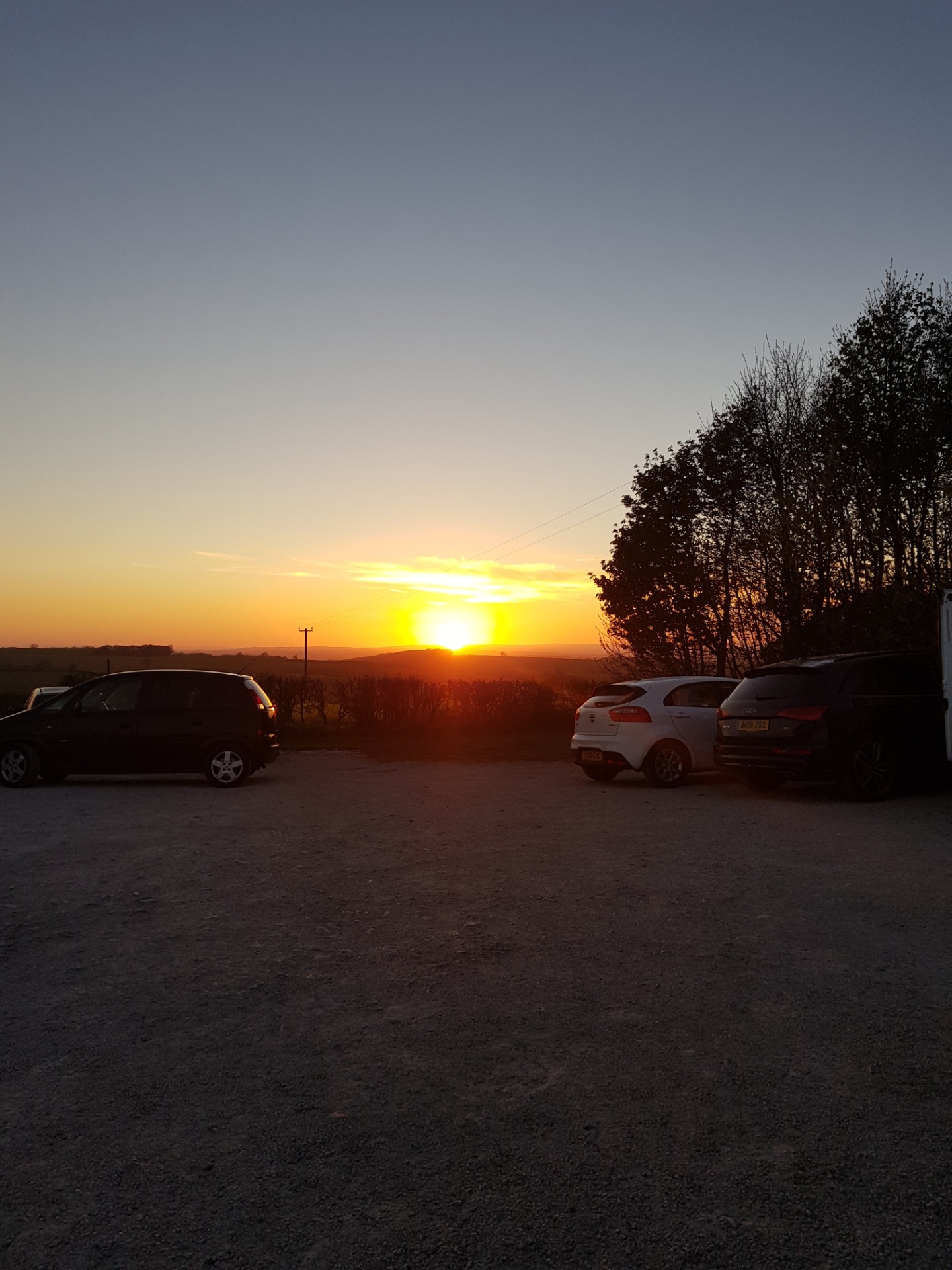 Sunset at Wharram Percy